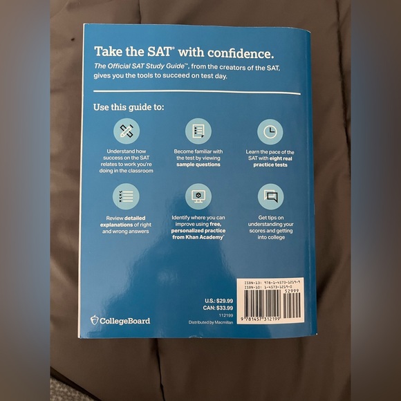Official SAT Study Guide 2020 Edition (paperback) by COLLEGE BOARD - Picture 2 of 2